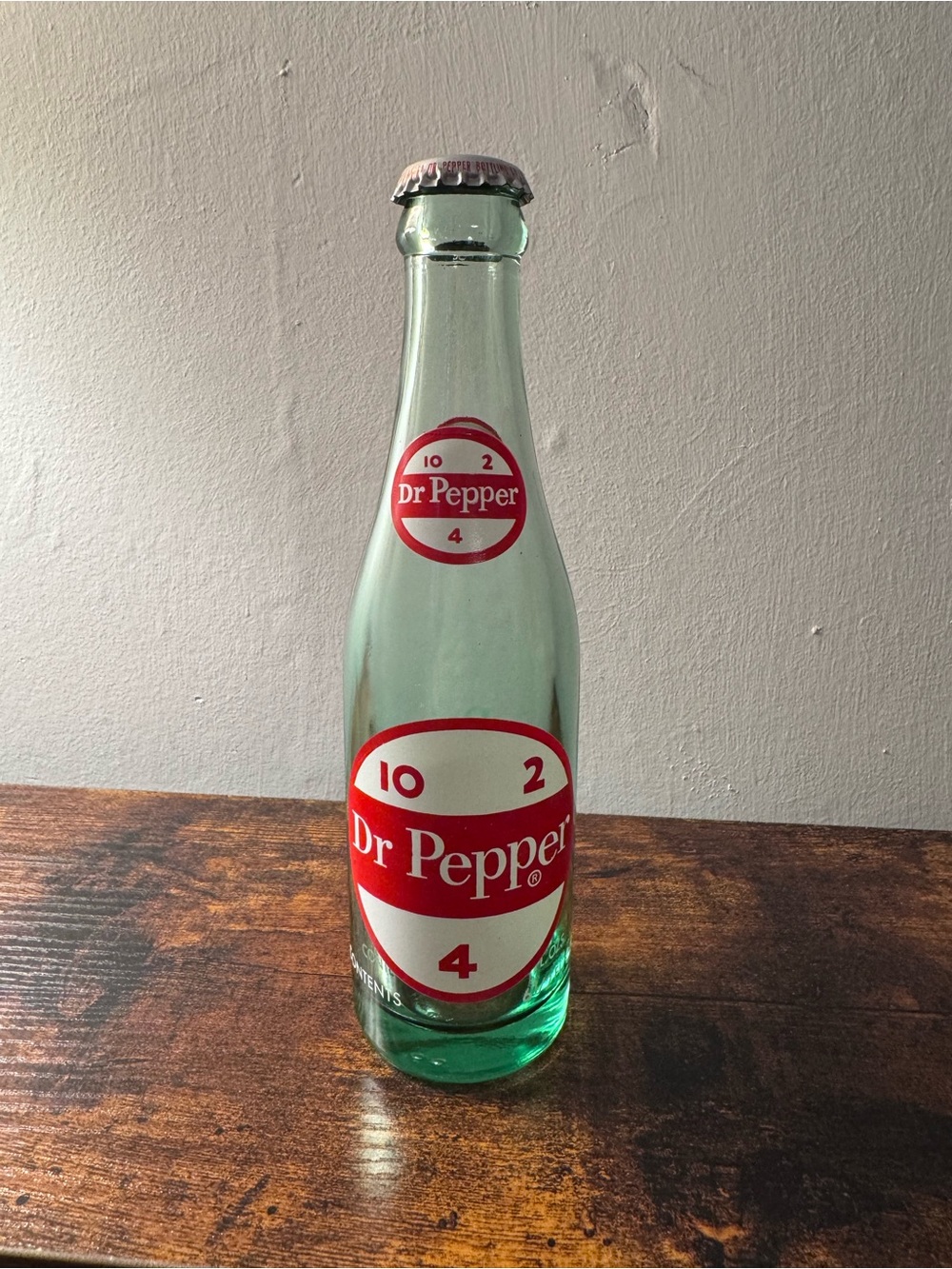 Vintage Dr. Pepper 10-2-4 Glass Bottle